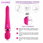 Silicone USB Rechargeable Anal Vibrating Dildo Strapon Clitoris Stimulate Gloss Massage Vagina Masturbation Sex Toys for Women