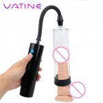 VATINE 3 Speeds Vacuum Pump Extender Penis Enlarger Male Penile Erection Training Extend Sex Toys for Men Gays