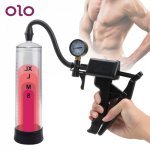 OLO Penis Pump Vacuum Pump Penis Enlargement Toy Extender Trainer Bigger Erection Training Enhance Sex Toy For Men Delayed