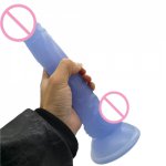 24.5*3.8CM Soft Jelly Long Dildo Realistic Anal Dildos Butt  Dick Strapon Big Penis Suction Cup  for Adults Sex Toys for Woman
