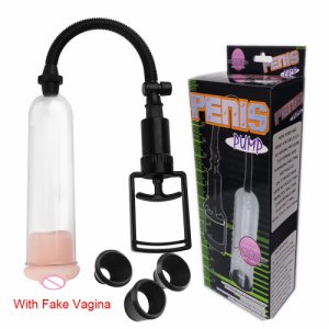 Cheap Transparent Penis Enlargement Pumps Cock Dick Pro Extender Vacuum Massager Male Massage Care Pump vagina Sex Toys For Men