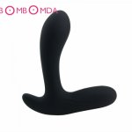 USB Charging Waterproof Silicone Anal Plug Prostate Massage Remote Control Stimulation Vibrating Butt Plug Sex Toy For Man