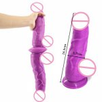 FAAK Big dildo with strong sucker 24.5*5.7cm large long penis women erotic lesbian men anal plug flexible masturbator product