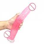 32.5*6.5CM Super Huge Dildo with Suction Cup Transparent Crystal Horse Dildo Sex Toys for Woman Adult Big Penis Sex Products
