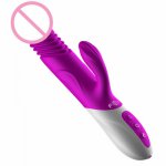 Fox, FOX Silicone dildo vibrator Rechargeable Automatic retractable heating G Spot Massager 7 Speed vibrators for women sex products