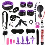 23pcs Sex Products Erotic Toys Adults Games BDSM Sex Bondage Set Handcuffs Ankle Cuff Restraints Sex Toys for Woman Couples