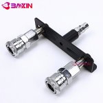 Baxin custom made most competitive double penetration dildo holder for sex machine