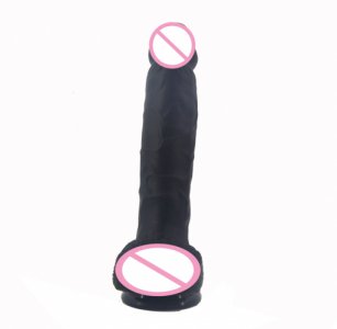 Black Realistic Dildo Silicone Penis With Suction Cup Sex Toys For Women Big Cock Lesbian Msturbator Fetish Sex Products