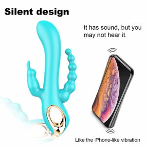 3 Head Vaginal Vibrator Clitoris Stimulation Anal Massager G Spot Dildo Vibrator Masturbation Adult Games Sex Toys For Women