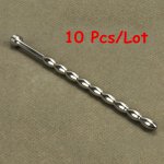 Wholesale 10 Pcs/Lot Electro Shock Massage Accessory Electric Stainless Steel Urethral Sound Catheter Penis Plug Sex Toy For Man