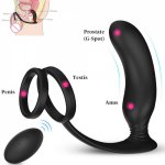 9 Vibration Mode Wireless Remote Control Anal Vibrator Adult Product Rechargeable Waterproof G-spot Silicone Sex Toys For Men