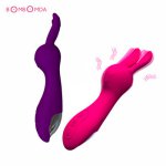 10Speed Bunny Wand Vibrators For Women Sex Toy Soft Silicone  Rabbit Massage Stick Clitoral Vibrator Vibe Sex Product