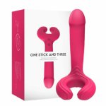 Erotic U Shape Vibrator Couple Sex Toys for Adults Women Female Remote Control Vagina Masturbator G Spot Clitoris Clit Massager