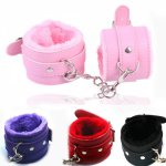 Sex Game Handcuffs PU Leather Restraints Bondage Cuffs Roleplay Tools Sex toys for Couples 4 Colors