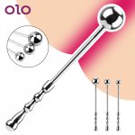 OLO Anus Dilation Metal Butt Plug Stainless Steel Sex Toys For Women Prostate Stimulation Erotic S/M/L Anal Plug Anal Beads