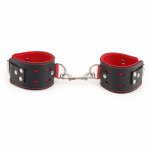 Sex Game Handcuffs PU Leather Restraints Bondage Cuffs Roleplay Tools Sex toys for Couples 2 Colors
