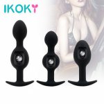 IKOKY Butt Plug Prostate Massager Anal Beads Plug Sex Toys For Women Erotic Female Masturbation