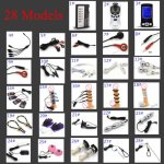 28 Models Electric Shock Toys Accessory Penis Rings Delay Ejaculation Electrode Pad Anal Plug Massager Pulse Therapy Toys I9-246