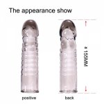 Cocks Extender Sleeve Penis Cocks Cover Sleeve Reusable Silicon Condom With Spike Dotted For Men Dildo Sheath Condoms Sex Toys