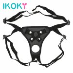 Ikoky, IKOKY Strapon Dildo Pants Wearable Penis Panties Erotic Costumes Strap On Dildos Pants Adjustable Harness Belt With Rings