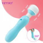 VETIRY 8 Speed Vibrator Magic Wand AV Stick Sex Toys for Woman Clitoris Vagina Stimulator G Spot vibrating Dildo for Woman