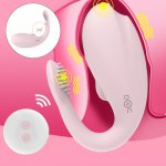 U Silicone Wireless Vibrator Adult Toys For Couples USB Rechargeable Dildo G Spot Stimulator Double Vibrators Sex Toys For Women