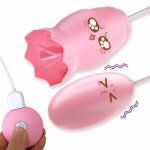 20 Frequency Charging Tongue Vibrator Nipple Sucker Clitoris Stimulator Licking Vibrator Breast Enlarger Adult Sex Toy for Women