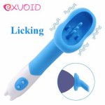 EXVOID Tongue Vibrator Licking Body Breast Massager Vibrators for Woman Clitoris Stimulator Adult Sex Toys for Women Orgasm