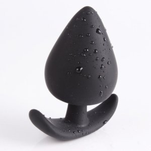 Extra small, small, medium, large Black Waterproof Silicone Anal Massage Plug Anal Sex Toys Male Masturbation Toys For Men.
