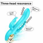 Dingye Rabbit Vibrator Silicone Rechargeable 10 Speed Vibration G Spot Clitoral Adult Sex Toy Sex Product for Women and Man