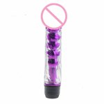 Multispeed Jelly Vibrating Dildo 100% Waterproof Realistic Shape Clear Fake Penis G-Spot Sex Toys For Women Masturbation