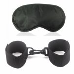 2Pcs/Set Adult Toys Nylon Blindfold Sex Eye Mask with Slave Handcuffs BDSM Body Bondage Games Erotic Sex Toys for Couples