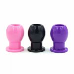 silicone hollow anal plugs dilatador anal speculum butt plug anal expander enema plug prostate massage anal sex toys for couples