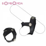 Sex Penis Rings Adjustable Leather Cock Rings Dildo Penis Extender BDSM Bondage Ring Adult Sex Toys For Men Chastity Cage Device