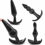 4Pcs/Set Silicone Male Prostate Massage Anal Dildo Beads Plug G Spot Butt Plug Adult Masturbation No Vibrator Sex Toys For Women