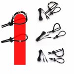 Male Adjustable Electro Shock Penis Rings,  Electric Cock Ring Beads Stimulation Massage Penis Enlarge Rings Medical Sex Toys