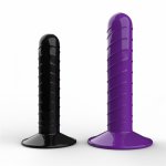 Threaded Anal Plug Big Butt Plug Silicone Suction Cup Penis Dildo Anal Dilator Adult Sex Toys for Women Men Prostate Massager