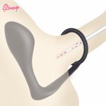 Slilcone Anal Plug Male Prostate Massager Penis Lock Ring Delayed Ejaculation Butt Plug with Cockring Anal Sex Toys for Men