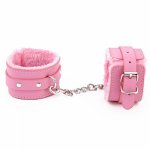 PU Leather Wrist Handcuffs Ankle Cuffs Restraint SM Bondage Fetish Adult Sex Toys for Couple