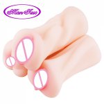 Man nuo Silicone 4D Realistic Oral Sex Fake Pussy Vagine Male Masturbation Artificial Vagina Anal Sex Toys for Men Sex Shop