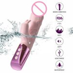 Large Dildo Vibrator Powerful 30 Speed Waterproof Dual Strong G Spot Rabbit Vibrator Clitorial Stimulation Sex Toys For Woman