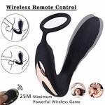 Silicone Male Prostate Massager Anal P-G-spot Vibrator 10 Speed Sex Toys For Men Wireless Remote Control Butt Plug With Ring