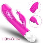 Double Motor Rabbit Vibrator Women Vaginal Masturbator Dildo Vibrator Adult Sex Toys G Spot Clit Stimulate Anal Dildo Vibrator