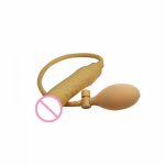 Anal masturbation device G-spot stimulation inflated posterior anal plug