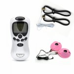 Female Vagina  Electro Shock Massager Rings With Nipple Paste Pads Combine, Electro Shock Medical Themed Sex Toys Kits For Woman