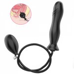 Inflatable Anal Dildo Enlargement Artificial Penis Anal Plug Sex Toys for Women G Spot Vagina Massage Bullet