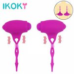 Ikoky, IKOKY 1 Pair Vibrator Nipple Clip Vibration Nipple Clamp Nipple Stimulation Breast Enlargement Breast Massage Sex Toys for Women