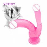 VETIRY Double Dildos Dual Penis Head Long Penis Double Penetration Pene Anal Plug Sex Toys for Women Lesbian Female Masturbation