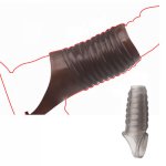 EXVOID Cock Ring Reusable Condom Dildo Enlargement Sex Toys for Men Penis Sleeve Delay Ejaculation Penis Erection