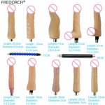 FREDORCH more different specifications flesh dildo for sex machines A2 / F2 / 3XLR attachment for women sex products,sex toy